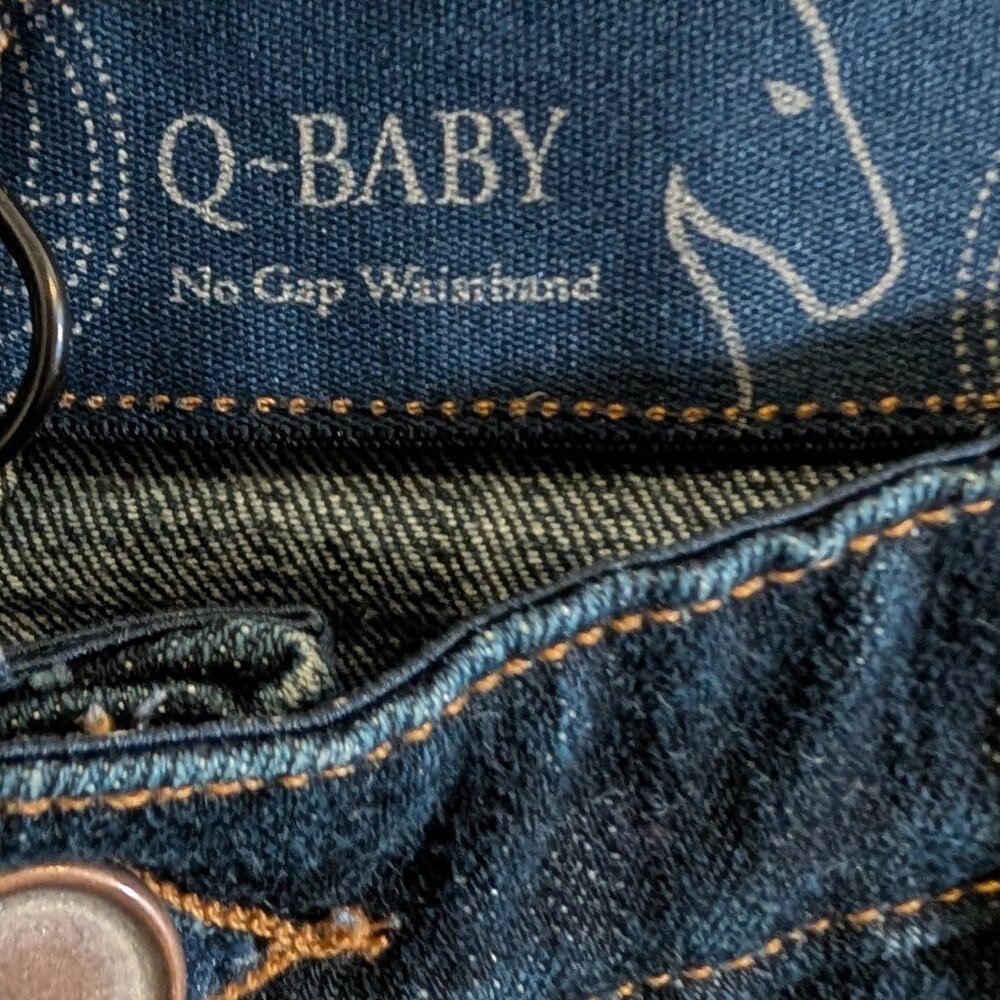 Wrangler Q Baby Womens Size 13/14 X 34 Straight Leg Western Denim Jeans - Picture 2 of 6